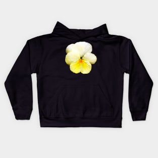 Light Yellow Pansy Kids Hoodie